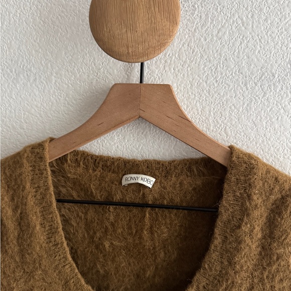 Ronny Kobo Brown Fuzzy Shirt - Picture 2 of 6